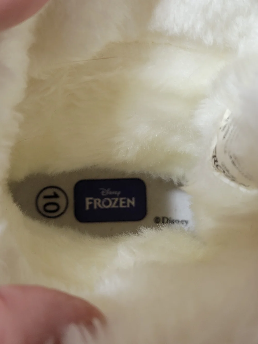 Title: Disney Frozen Elsa & Anna Winter Snow Boots Girls Size 10 Purple Faux Fur
